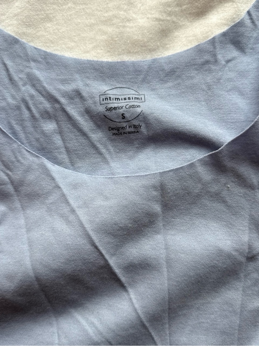 Intimissimi Light Blue Cotton Seamless Tank